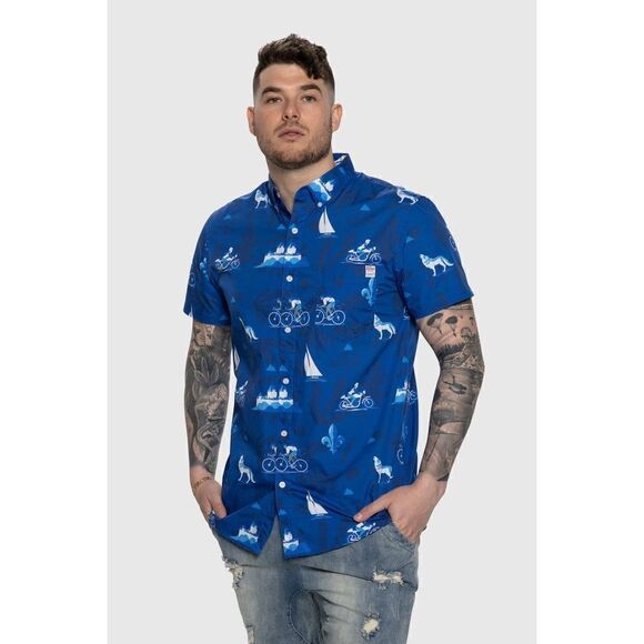 Coors Lite Team LTD Short Sleeve Button Up Size Large $50 - Picture 1 of 3